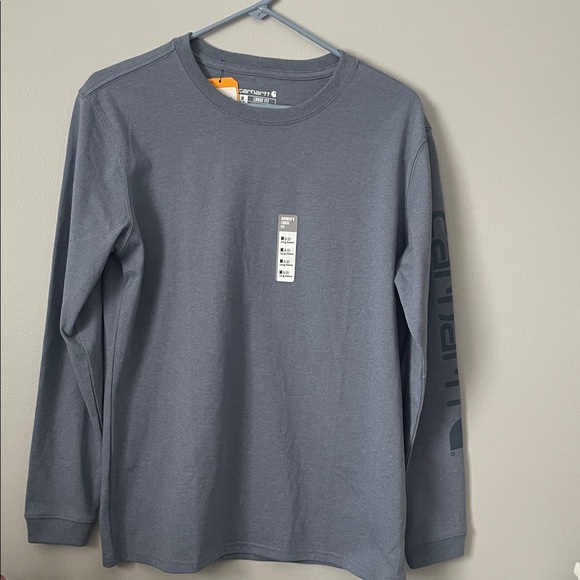 Carhartt Tops - Carhartt Steel Blue Long Sleeve Tee